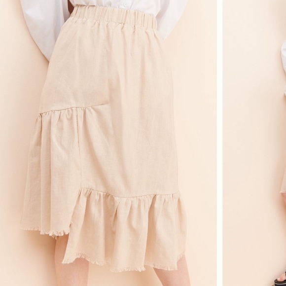 Anthropologie Little Lies Asymmetric Century Skirt - Picture 3 of 10